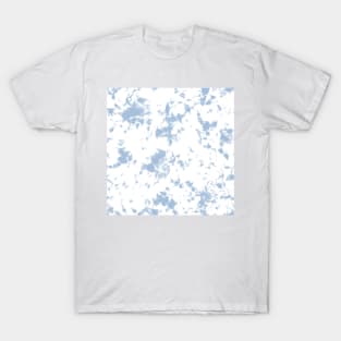 Sky Blue and white Storm - Tie-Dye Shibori Texture T-Shirt